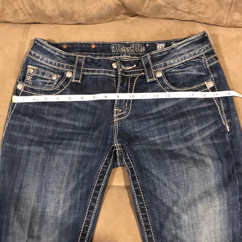 NWOT MISS ME Blingy Bootcut Blue Jeans